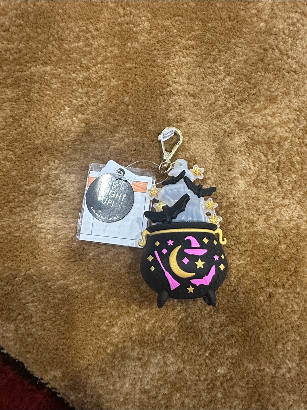 Light-Up Halloween Cauldron Pocketbac Holder